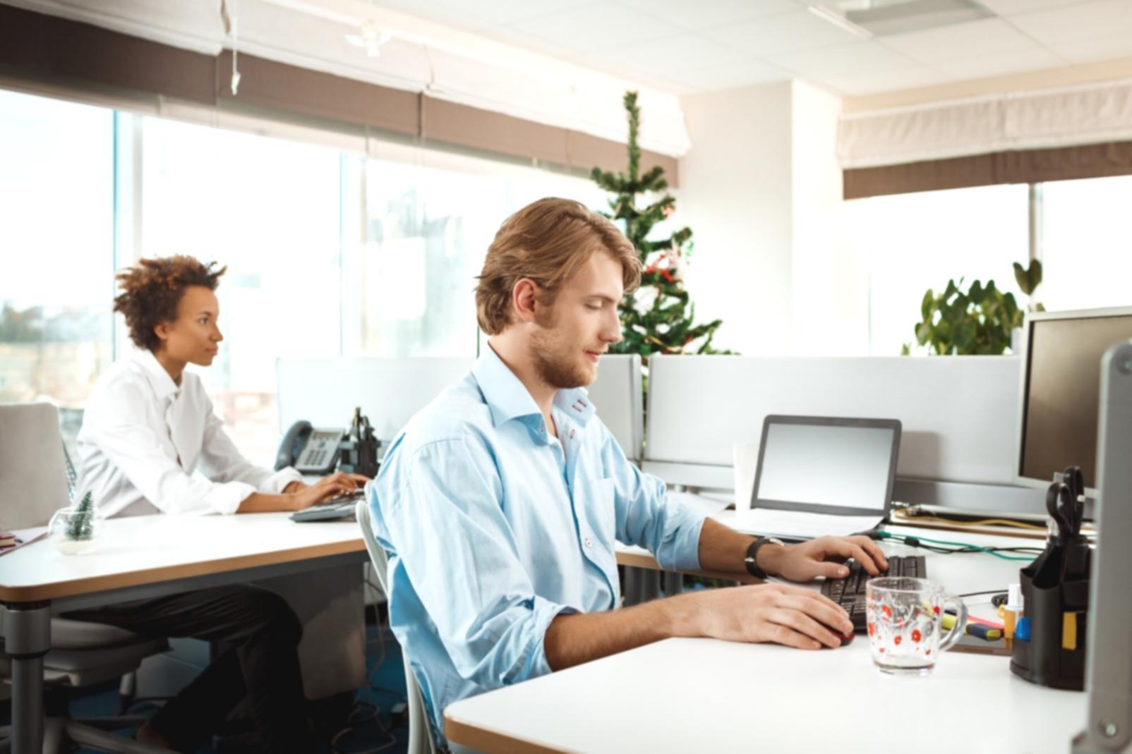 Student practicing trading psychology exercises